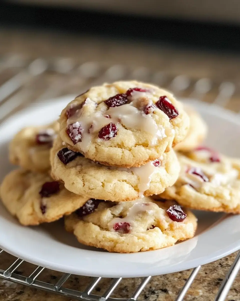 Orange Cranberry Ricotta Cookies