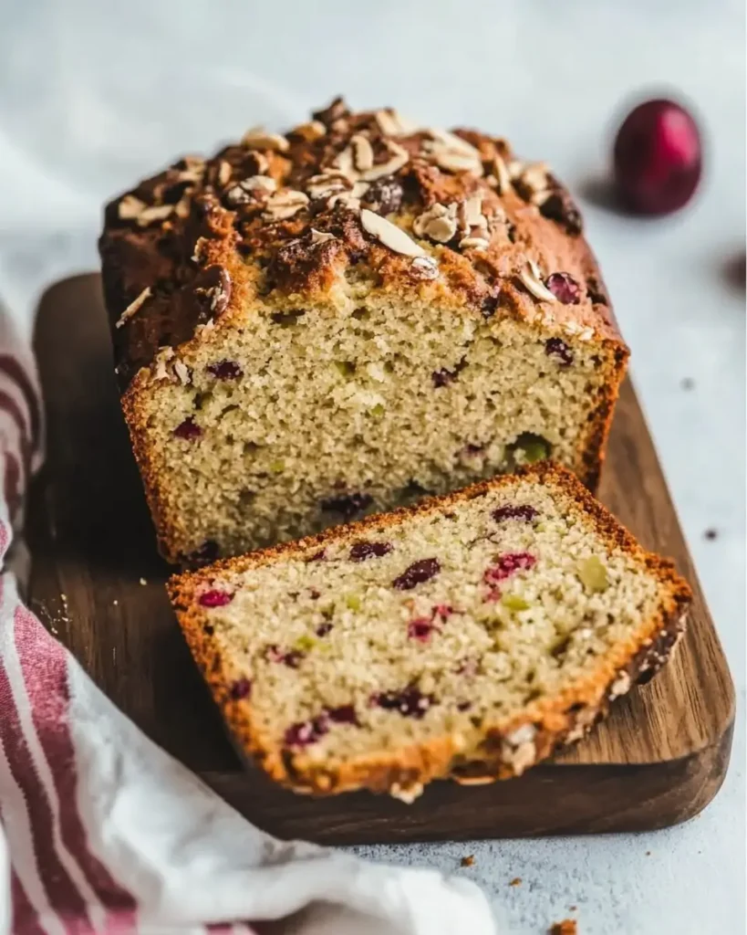 White Chocolate Cranberry Pecan Pistachio Bread