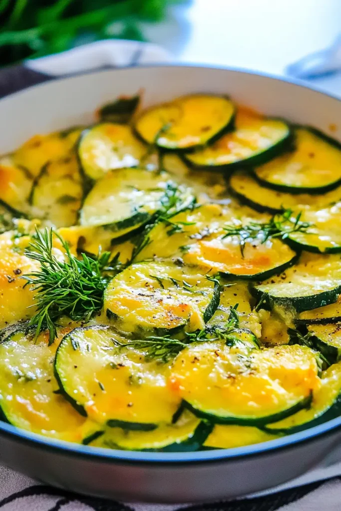 Zucchini and Yellow Squash Au Gratin