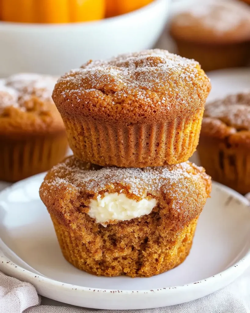 cream cheese pumpkin muffins