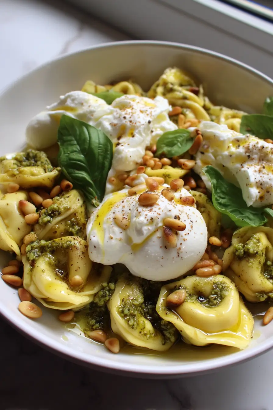 lemon pesto tortellini