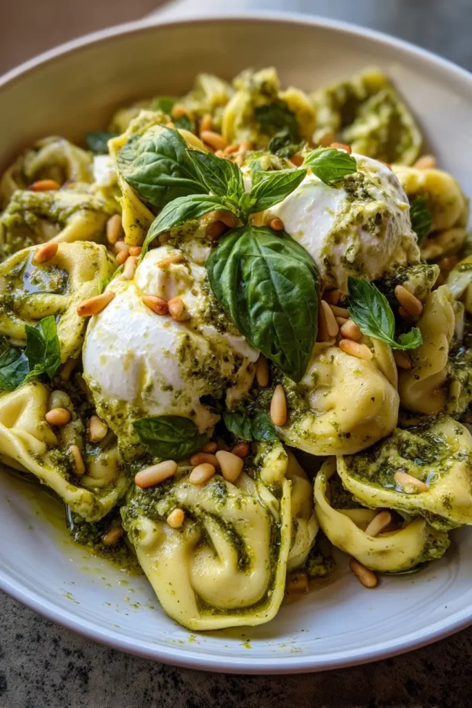 lemon pesto tortellini